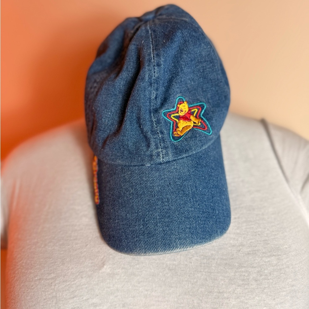 Blue Denim Cap with Star Patch